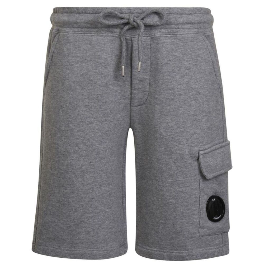C.P. Company Boys Cotton Sweat Shorts / Grey Melange